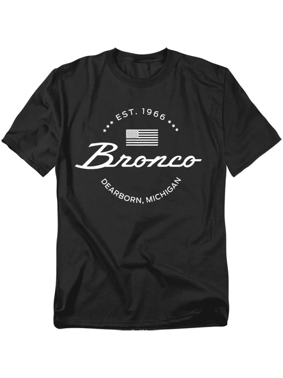 Bronco T-Shirt Established Date Unisex Graphic Tee for Men & Women