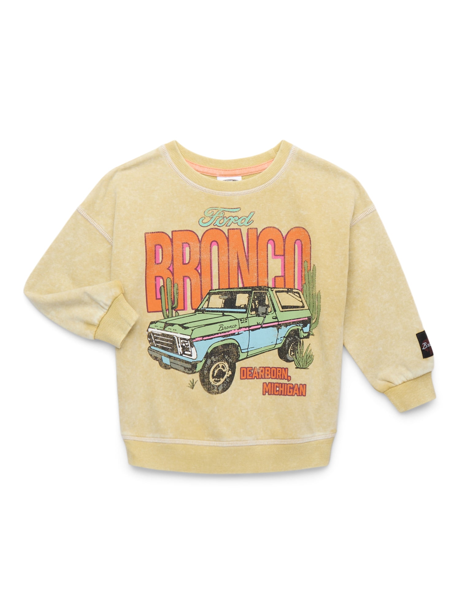 Ford Bronco Toddler Boy Graphic Crewneck Sweatshirt, Sizes 12M-5T