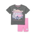 thumbnail image 1 of Ford Bronco Toddler Girls Graphic Tee and Bike Shorts Set, 2-Piece, Sizes 2T-5T, 1 of 12