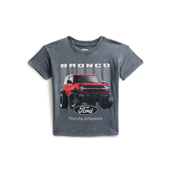 Ford Bronco Toddler Graphic Crewneck Tee with Short Sleeves, Sizes 12M-5T