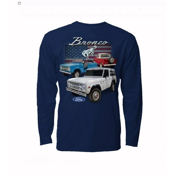 Ford Bronco U.S. Flag Long Sleeve T-Shirt Sweatshirt