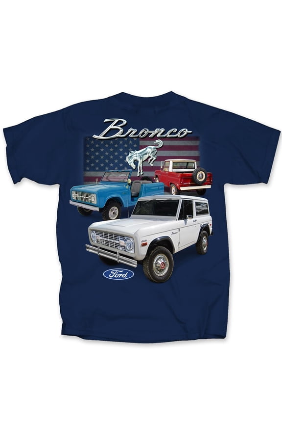 Bronco U.S. Flag Short Sleeve T-Shirt