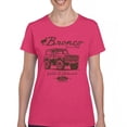 thumbnail image 1 of Ford Bronco Wild and Untamed Since 1966 T-Shirt Vintage Off-Road 4x4 Adventure Retro Truck Licensed Women's Tee, 1 of 7