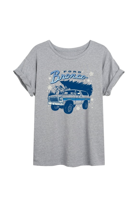 - Bronco Winter - Women's Oversized Graphic T-Shirt