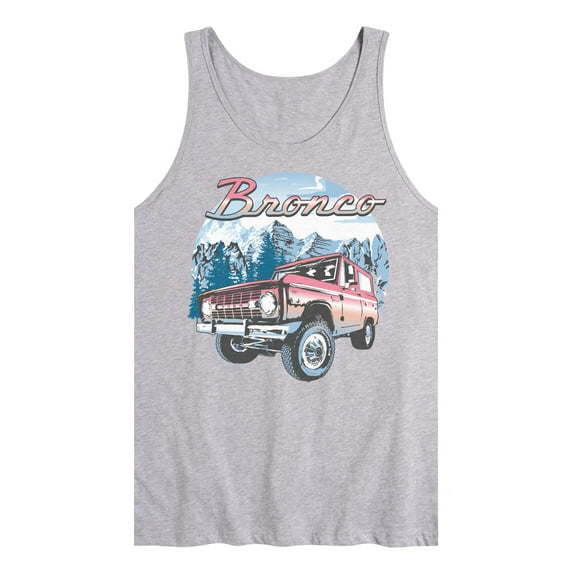 Ford - Bronco With Mountain Scene - Men's Jersey Tank
