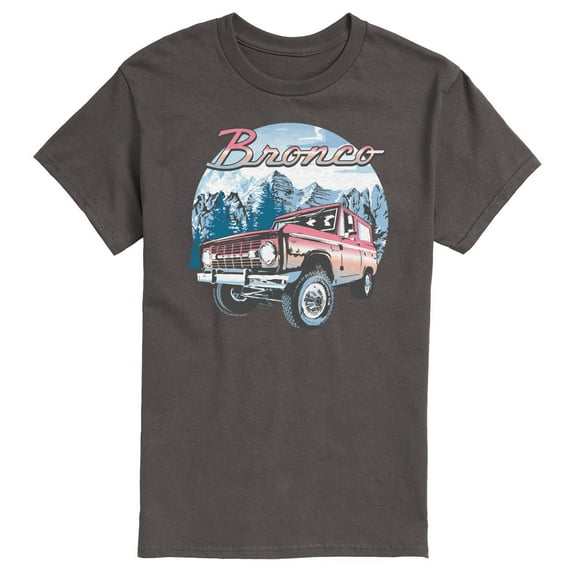 Ford - Bronco With Mountain Scene - Men's Short Sleeve T-Shirt