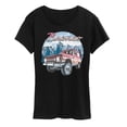 thumbnail image 1 of Ford - Bronco With Mountain Scene - Women's Short Sleeve Graphic Tee, 1 of 5