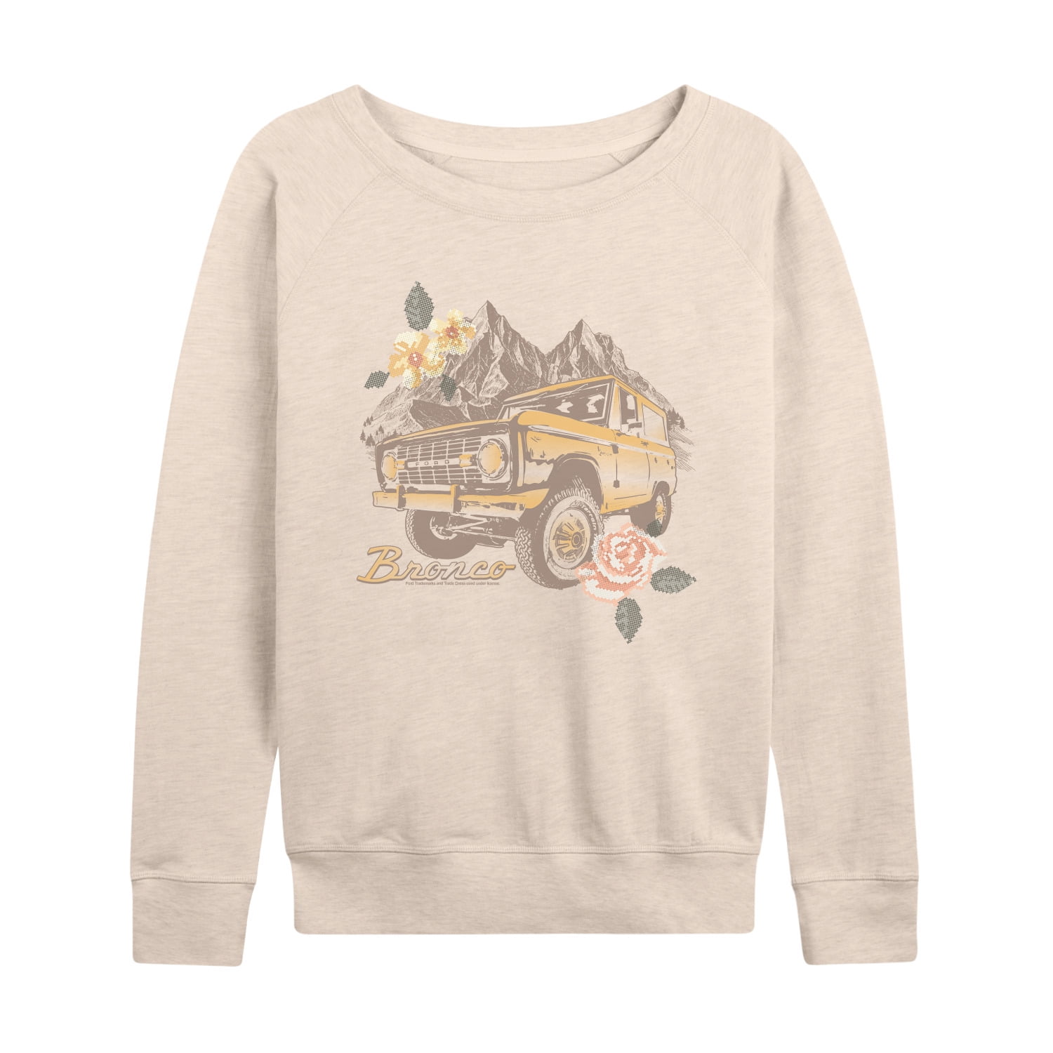Ford - Bronco - Women's French Terry Long Sleeve Pullover