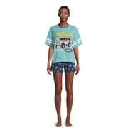 Ford Bronco Women’s Graphic Tee and Shorts Lounge Set, 2-Piece, Sizes XS-3X