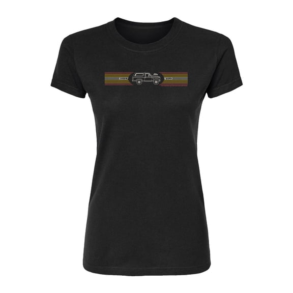 Ford - Bronco Xlt Built Wild - Juniors Fitted Short Sleeve Graphic T-Shirt