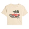 thumbnail image 1 of Ford - Bronco Xmas Tree - Juniors Cropped Graphic T-Shirt, 1 of 3