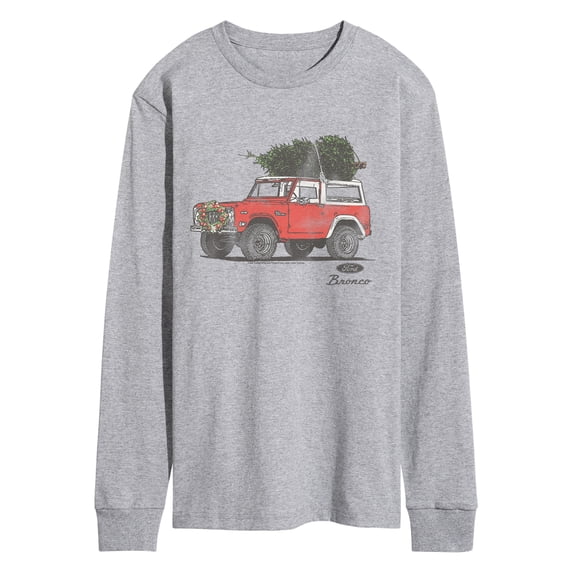 Ford - Bronco Xmas Tree Long Sleeve Graphic T-Shirt
