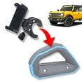 thumbnail image 1 of Ford Bronco dashboard phone mount spring loaded clamp holder - claw style for center console grab handles (2021-2024), 1 of 5