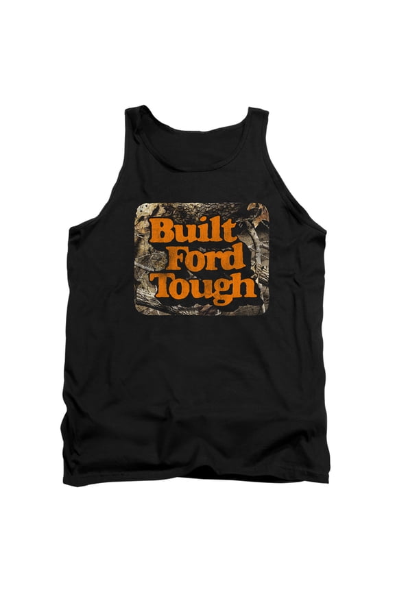 Ford Built Ford Tough Unisex Adult Tank Top,Black, Large