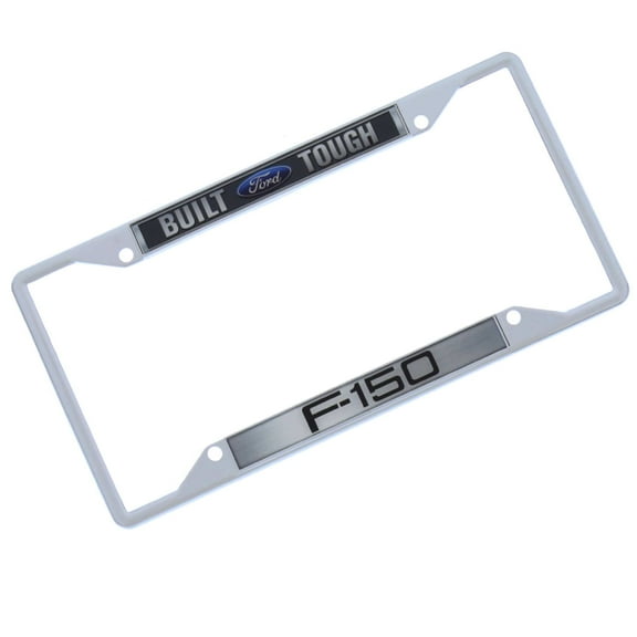 Ford Built Tough F150 License Plate Frame (Chrome)