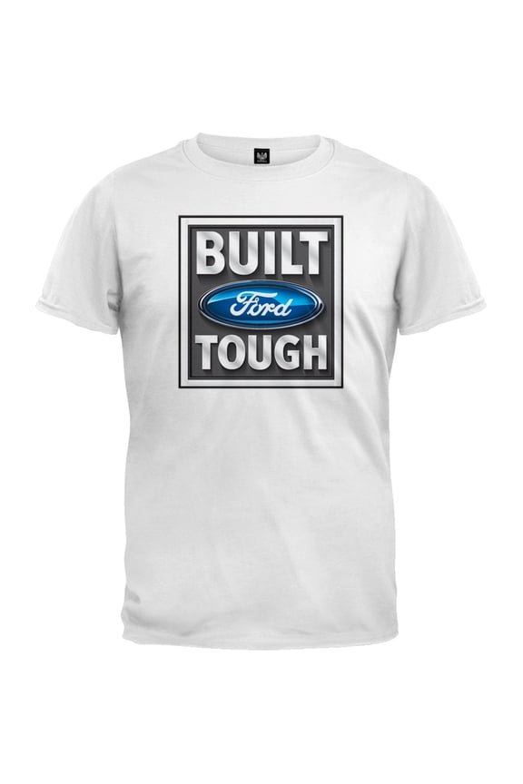 - Built Tough White T-Shirt - Large