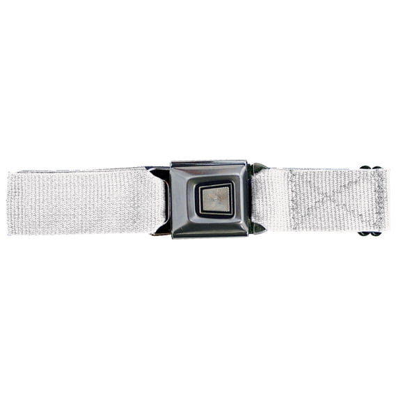Ford Burst Seatbelt - White Web Belt