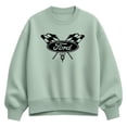 thumbnail image 1 of Ford - Checker Flag Logo - Women's Oversized Fleece Crew Sweatshirt, 1 of 3