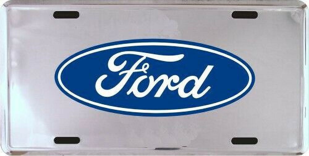 Auggies Stainless Steel License Plate Frame For Honda Accord - Chrome Silver, With 'H' Logo, Rust Free