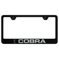 thumbnail image 1 of Ford Cobra Laser Etched Logo Stainless Steel License Plate Frame (Black), 1 of 3
