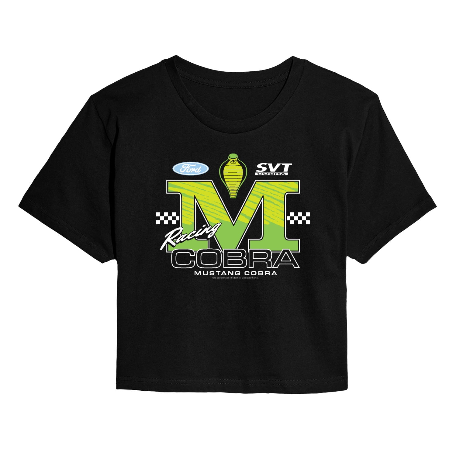 Ford - Cobra Racing Jersey - Juniors Cropped Graphic T-Shirt
