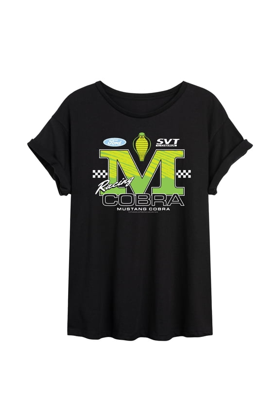- Cobra Racing Jersey - Juniors Oversized Graphic T-Shirt