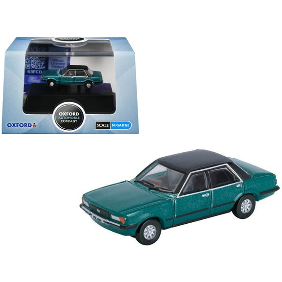 Ford Cortina Mk5 RHD (Right Hand Drive) Cosmos Blue Metallic with Black Top 1/148 (N) Scale Diecast Model Car by Oxford Diecast