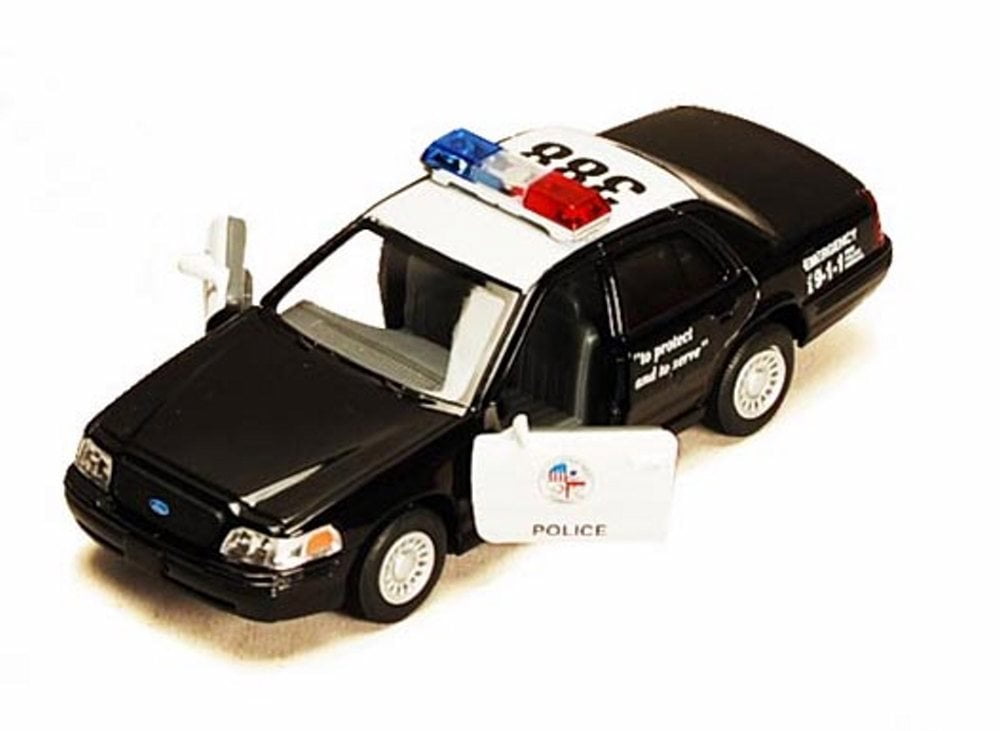 Ford Crown Victoria Police Interceptor, Black - Kinsmart