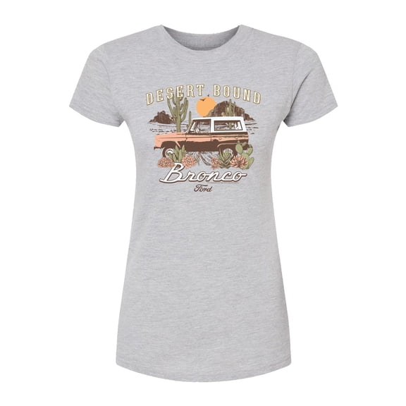 Ford - Desert Bronco - Juniors Fitted Graphic T-Shirt