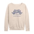 thumbnail image 1 of Ford - Detroit Flags - Women's French Terry Long Sleeve Pullover, 1 of 4