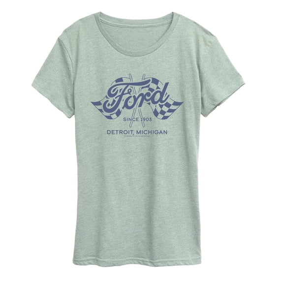 Ford - Detroit Flags - Women's Short Sleeve Graphic T-Shirt