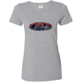 thumbnail image 1 of Ford Distressed USA Red White and Blue Tough Logo Cars and Trucks Womens Graphic T-Shirt, 1 of 1
