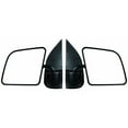 thumbnail image 1 of For Ford E-350 Econoline 1994 95 96 97 1998 Driver and Passenger Side | Pair Door Mirror | Manual | Textured Black | Flat Type | Swing Lock Paddle | Replacement For F4UZ17683A | FO1320172, 1 of 2