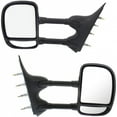 thumbnail image 1 of For Ford E-550 Econoline Super Duty 2000 2001 2002 Door Mirror Driver and Passenger Side | Pair | Manual | Replacement For 7C2Z 17683 DA, 7C2Z 17682 DA | FO1320238, FO1321238, 1 of 6