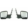 thumbnail image 1 of For Ford Econoline 2003 2004 Door Mirror Driver and Passenger Side | Pair | Manual | Dual Glass | Black | Replacement For 3C2Z-17683-FAA, 3C2Z-17682-FAA | FO1320253, FO1321253, 1 of 3