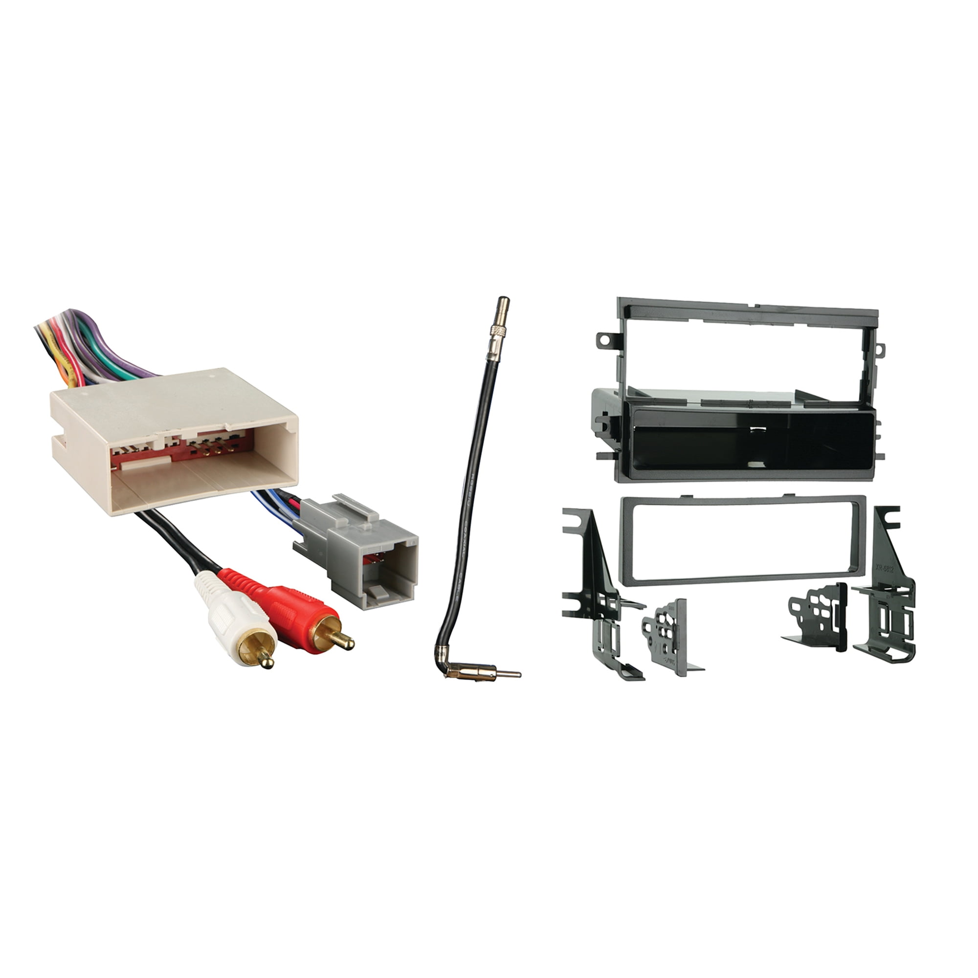 Ford Econoline (E-Series) (with AM/FM) For 2014-2017 Single DIN Metra Car Stereo Installation Package