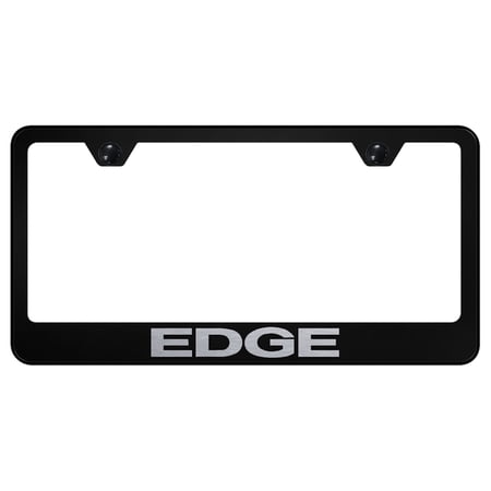 Ford Edge Laser Etched Logo Stainless Steel License Plate Frame (Black)