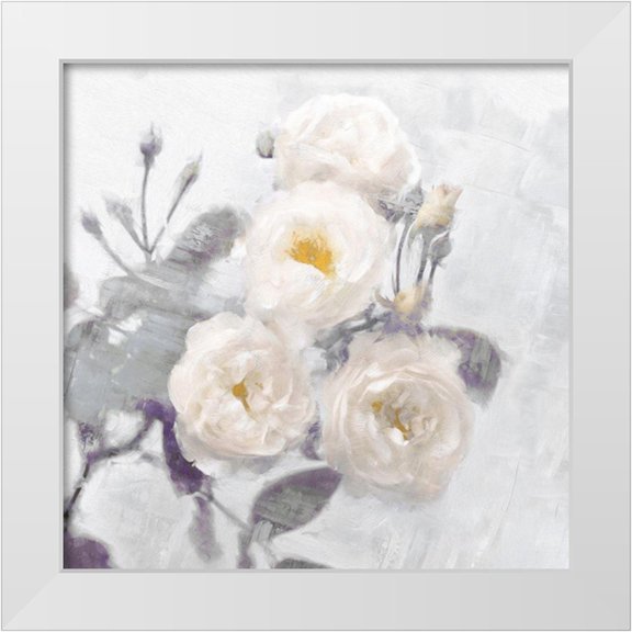 Ford, Emily 12x12 White Modern Wood Framed Museum Art Print Titled - Delicate Purple I