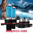 thumbnail image 1 of For Ford Escape 2008-2012 Halogen Headlight Bulbs Combo,9008 High Low Beam,5202 Fog Light,Replacement OEM,6000K White,Plug and Play,12V 100W,Pack of 4, 1 of 3