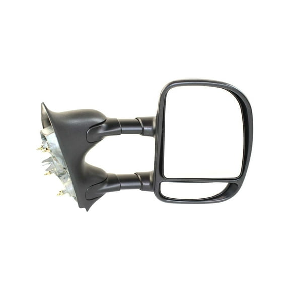 For Ford Excursion 2000 01 02 03 04 2005 Door Mirror Passenger Side | Manual | Dual Arms/Glass | Fold In/Out | Trailer Tow | Textured Black | Replacement For FO1321226 | 3C3Z17682AAA