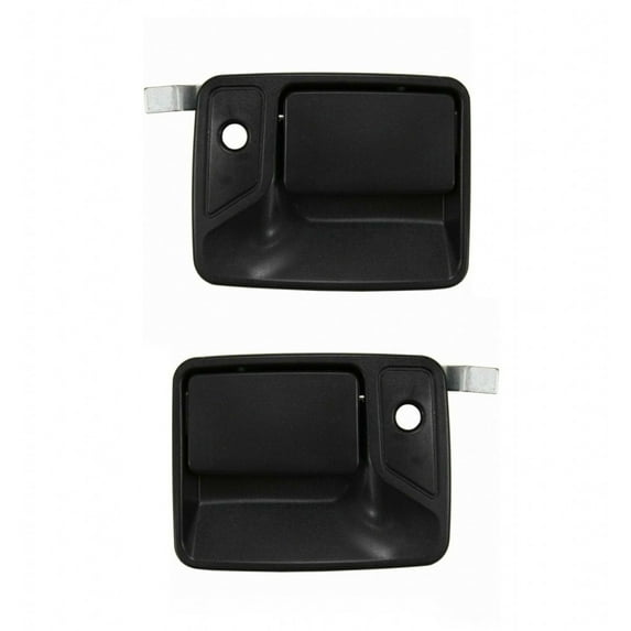 For Ford Excursion 2000-2005 Door Handle Driver and Passenger Side | Pair | Front | Outer | Black | FO1310123, FO1311123 | 4C3Z2522405AAA, 4C3Z2522404AAA