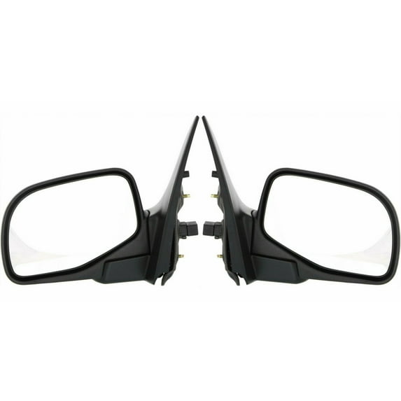 For Ford Explorer 2002 03 04 2005 Door Mirror Driver and Passenger Side | Pair | Power | Non-Heated | w/ Puddle Light | Textured | Replacement For 1L2Z 17683 BAA, 1L2Z 17682 BAA | FO1320211, FO132121