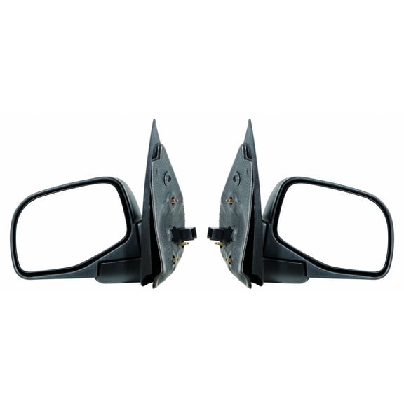 For Ford Explorer 2002 03 04 2005 Driver and Passenger Side | Pair Door Mirror | Power | Non-Heated | Textured Black | Replacement For 1L2Z17683AAA | FO1320210