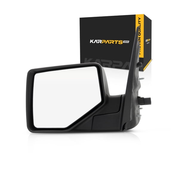 For Ford Explorer 2006 07 08 09 2010 Door Mirror Driver Side | Power | XLT/XLS | All Textured Black | With Puddle | Replacement For FO1320271, 615343106564 | 6L2Z17683BAA