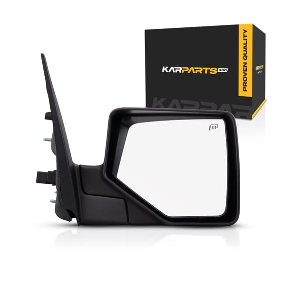 For Ford Explorer 2006 07 08 09 2010 Door Mirror Passenger Side | Power Glass | Heated | Manual Folding | Textured Black | Replacement For FO1321270 | 6L2Z17682CAA