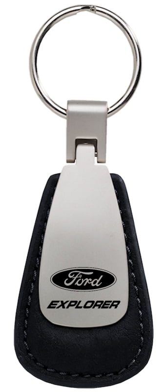 Ford Explorer Leather Teardrop Key Chain (Black) - Walmart.com
