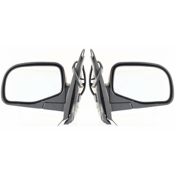 For Ford Explorer Sport Trac 2001 02 03 04 2005 Door Mirror Driver and Passenger Side | Pair | Power | Non-Heated | Textured | Replacement For 1L5Z-17683-BAA, 1L5Z-17682-BAA | FO1320241, FO1321241