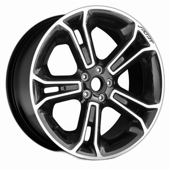 2013-2015 Ford Explorer Sport 20" Machined Black OEM Factory Wheel Rim DB5Z1007C