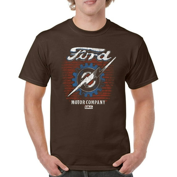 Ford F-100 Lightning Bolt Gear FoMoCo T-shirt Vintage Classic Pickup Truck 1953 Iconic Retro Emblem Men's Tee