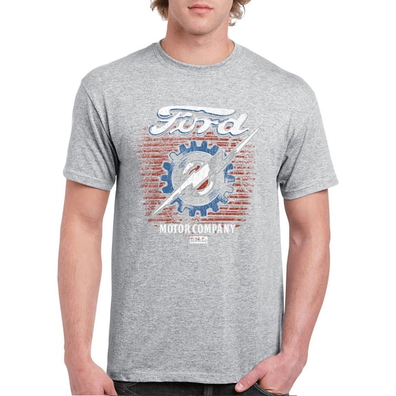 Ford F-100 Lightning Bolt Gear FoMoCo T-shirt Vintage Classic Pickup Truck 1953 Iconic Retro Emblem Men's Tee